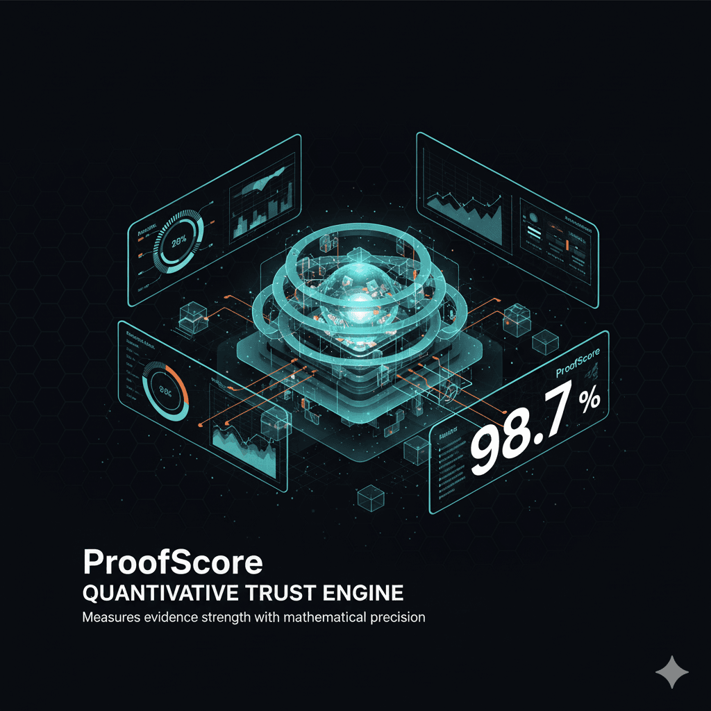 ProofScore quantitative trust dashboard